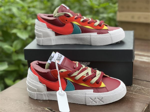 sacai x Nike Blazer Low Team Red UK Shoes Online Sale DM7901-600-1