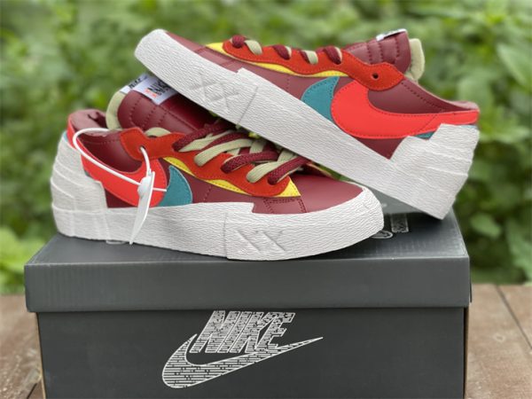 sacai x Nike Blazer Low Team Red UK Shoes Online Sale DM7901-600-3