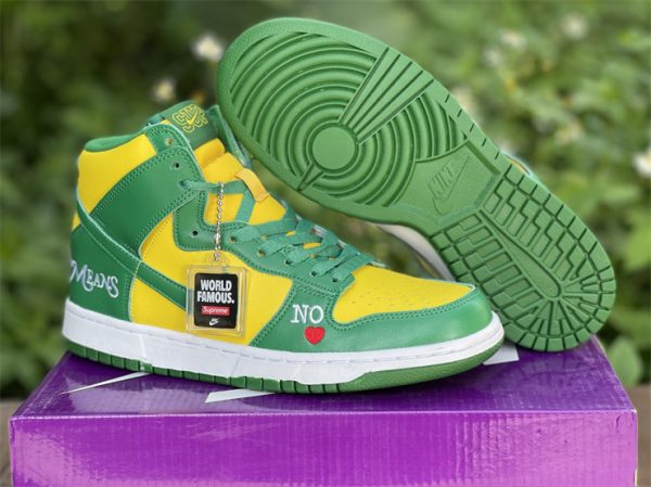 Supreme x Nike SB Dunk High By Any Means Brazil Sale DN3741-700