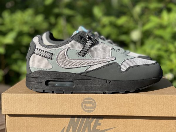 2022 Travis Scott x Nike Air Max 1 Cave Stone For Sale UK DO9392-001-4