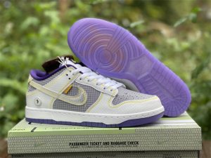 2022 Union x Nike Dunk Low Court Purple White Yellow DJ9649-500