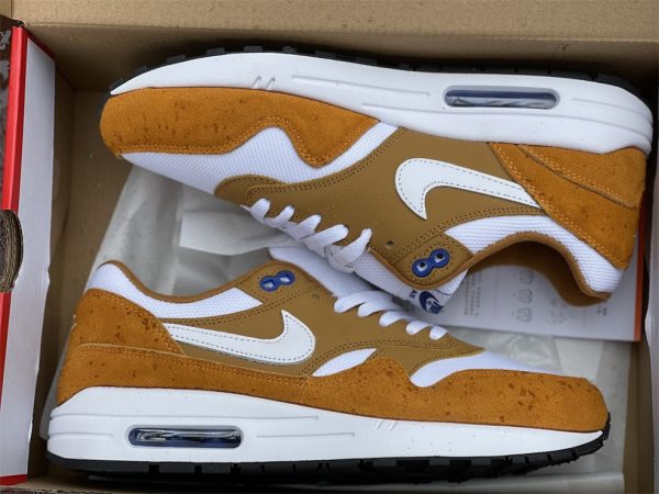 atmos x Nike Air Max 1 Curry UK Trainers On Sale 908366-700 in box