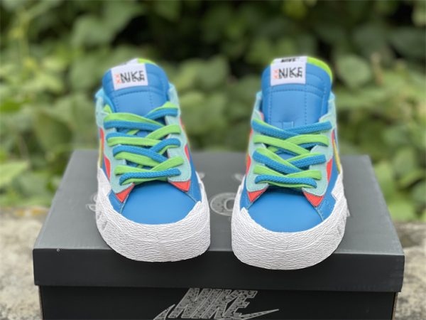 KAWS x sacai x Nike Blazer Low Neptune Blue UK Sale DM7901-400-3