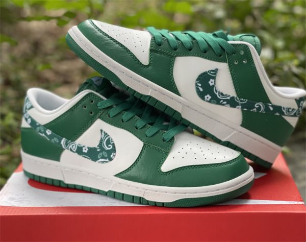 2022 Nike Dunk Low Green Paisley For Sale DH4401-102-1