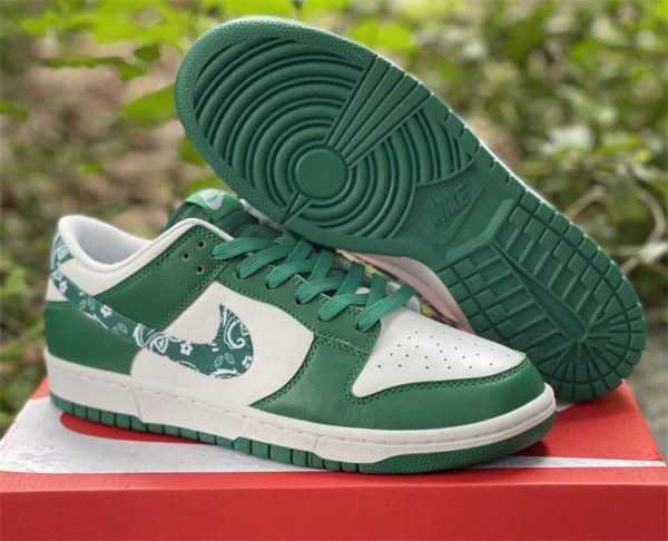 2022 Nike Dunk Low Green Paisley For Sale DH4401-102