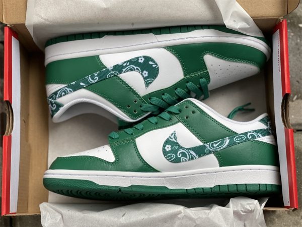 2022 Nike Dunk Low Green Paisley For Sale DH4401-102 In Box