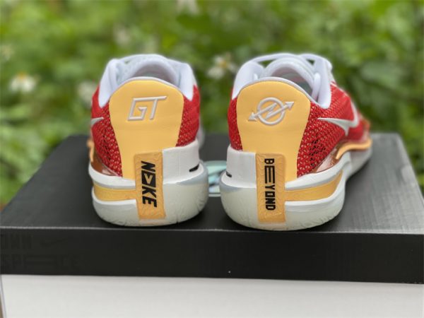 Cheap Nike Air Zoom G.T. Cut University Red White Yellow CZ0175-100 heel