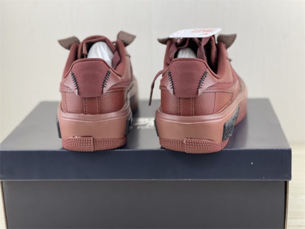 2022 Nike AF1 Air Force 1 Fontanka Burnt Sunrise Sneakers DH1290-200 heel