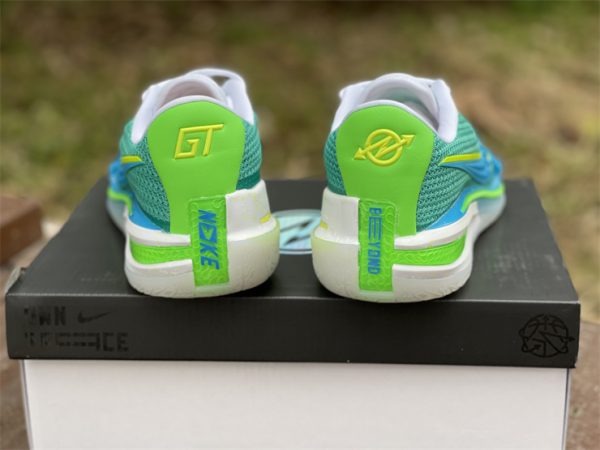 2022 Nike Air Zoom G.T. Cut EP Sky Blue Volt White UK Sale CZ0176-008 heel