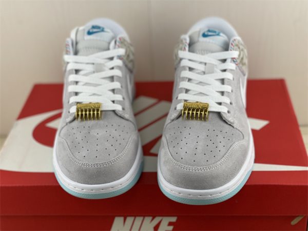 2022 Nike Dunk Low White Barber Shop On Sale DH7614-500-3
