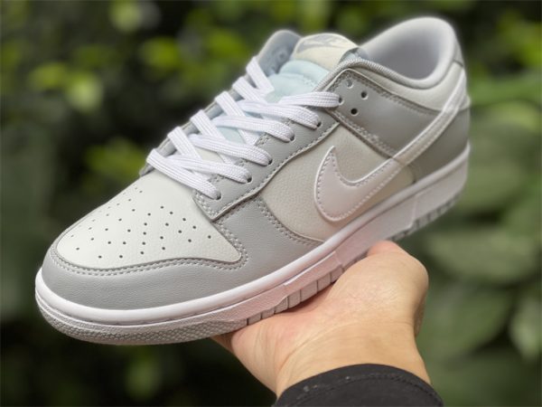 2022 Releases Nike Dunk Low Retro Grey White Shoes DJ6188-001 in hand