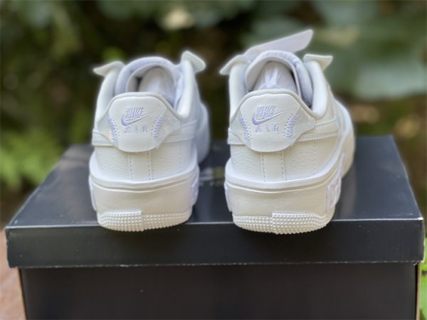 Shop Nike Air Force 1 Fontanka White Iridescent UK DQ5021 100 heel